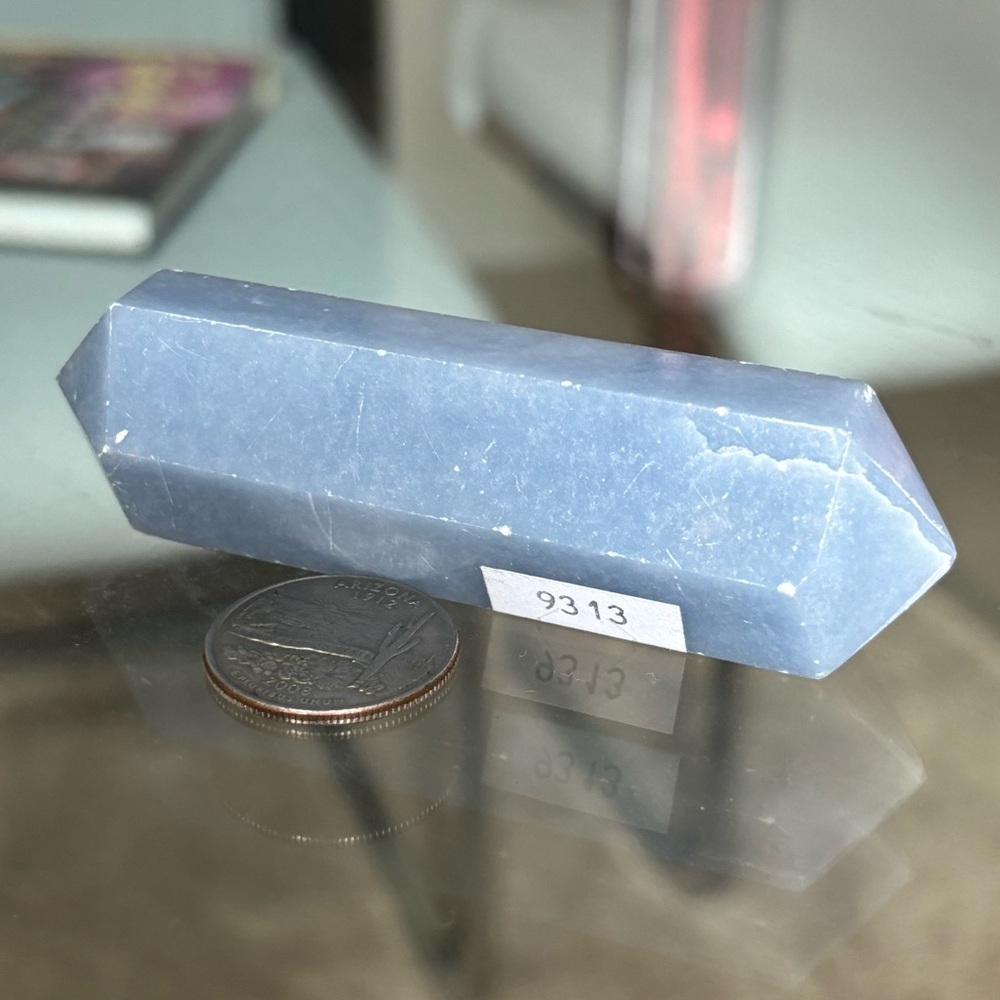 Angelite Double Point Crystal - Picture 2 of 2
